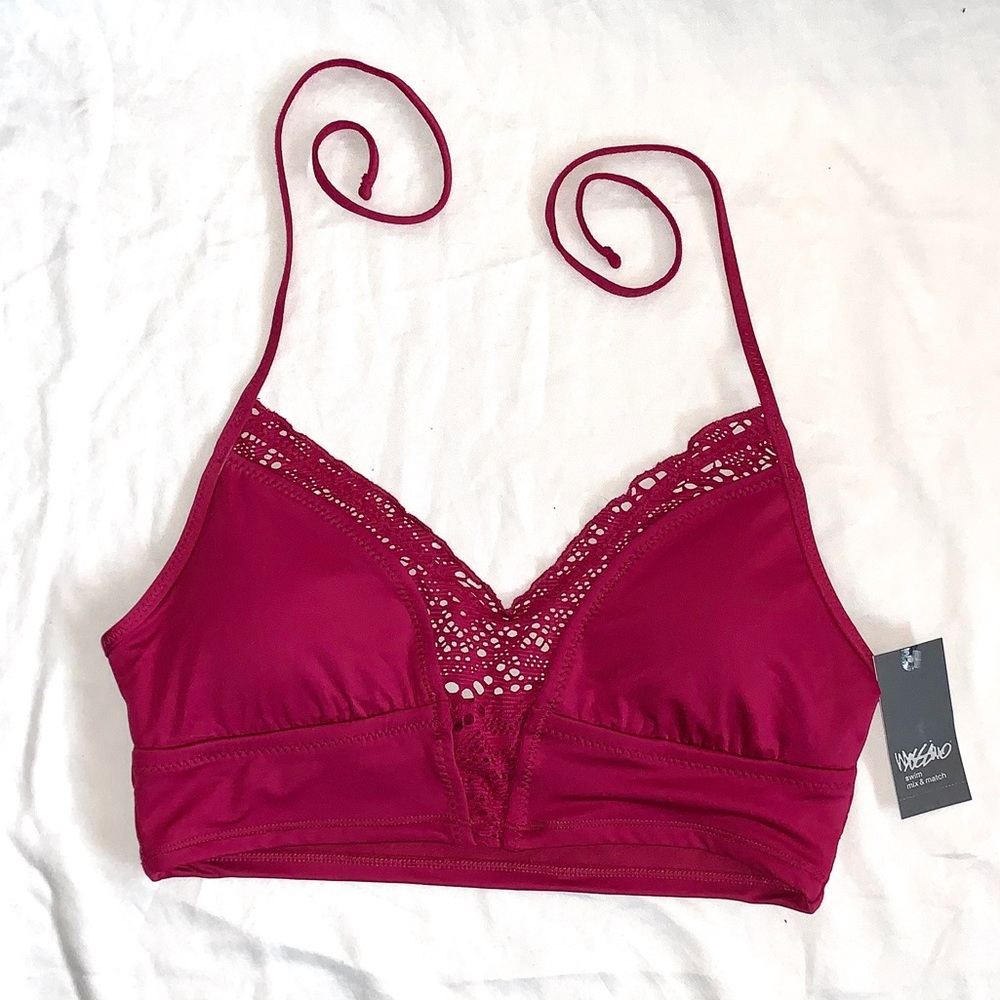 Mossimo Deep Red Bikini Top (Brand New)